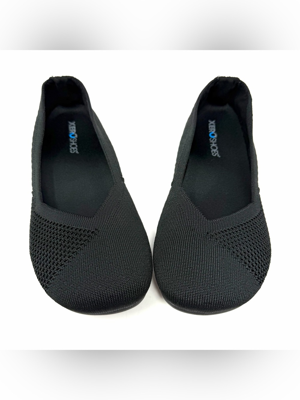 Xero Shoes Women’s Phoenix Ballet Flats Sz 8 Black Knit Minimalist Excellent!